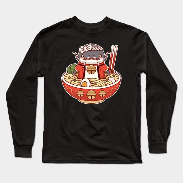 Namazu Ramen Bowl Long Sleeve T-Shirt by Lagelantee